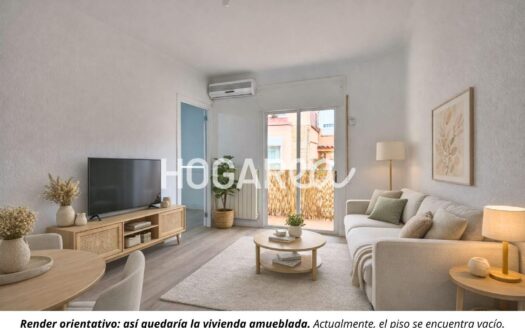 Piso reformado de 70 m² en Sant Josep, tercera planta con ascensor. Dispone de 3 habitaciones, salón comedor con salida a balcón, cocina equipada y baño con ducha. Acabados modernos y confortables